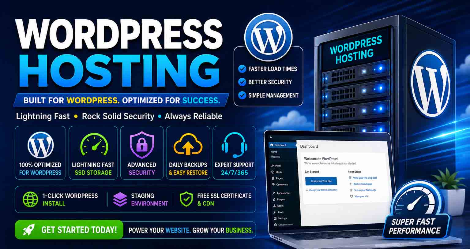 WordPress</br> Hosting